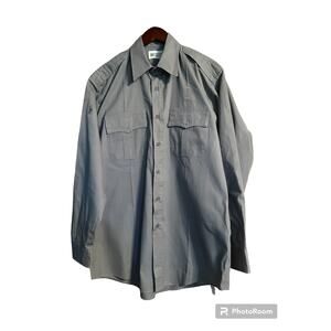 HORACE SMALL NEW DIMENSION® POPLIN LONG SLEEVE SHIRT SIZE 16.5 35